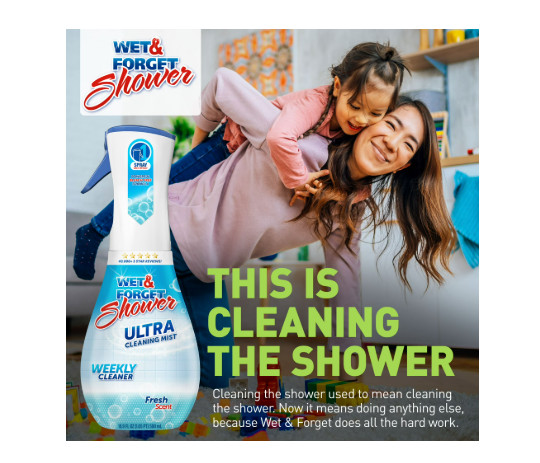 (2 pack) Wet & Forget Shower Ultra Cleaning Mist, Fresh Scent, 16.9 fl oz