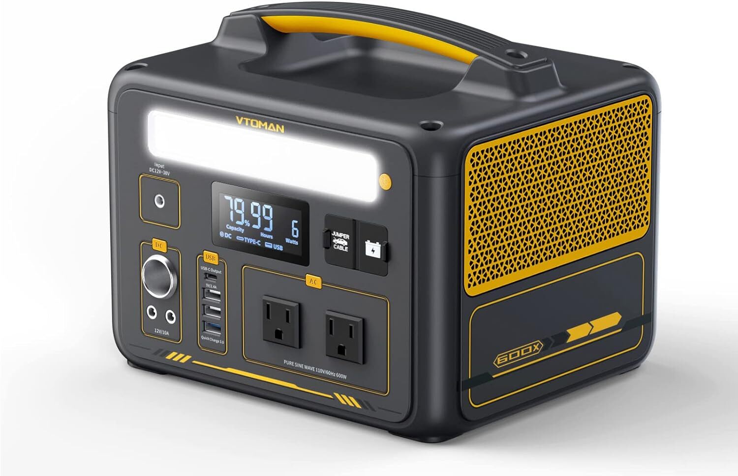 VTOMAN 1800W/1500W/1000W/600W Portable Power Station LiFePO4 Battery generator