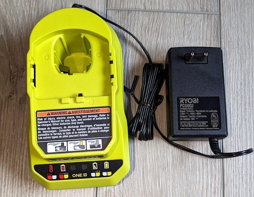 Brand NEW Genuine RYOBI PCG002 18V ONE+ Lithium-Ion Battery Charger Only