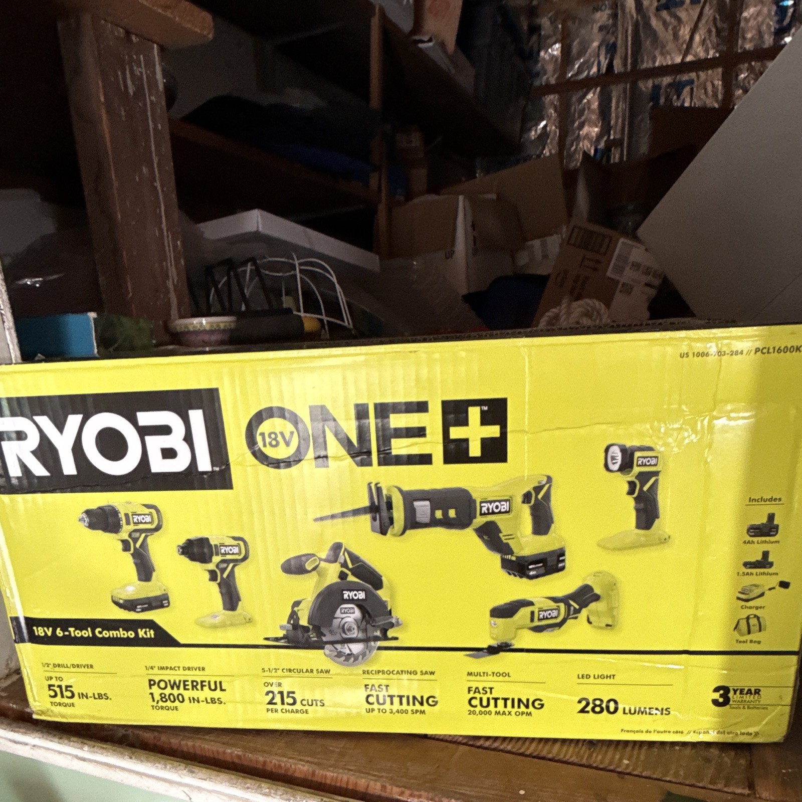 Ryobi ONE+ 18V Cordless Reciprocating Saw Bare Tool (No Battery) PCL515