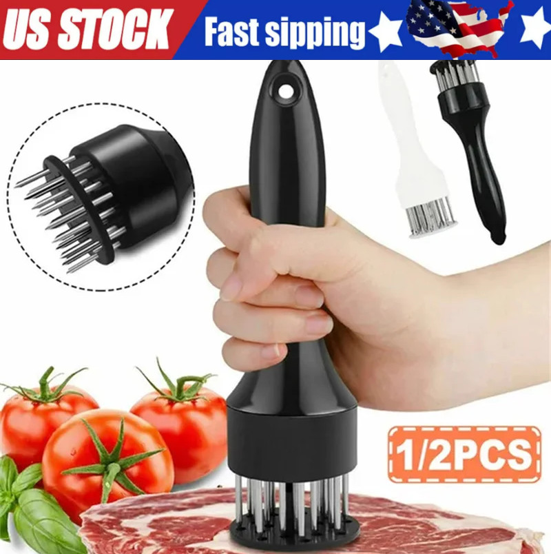 New Meat Tenderizer Tool 21Needles Stainless Steel for Tenderizing Kitchen Tool