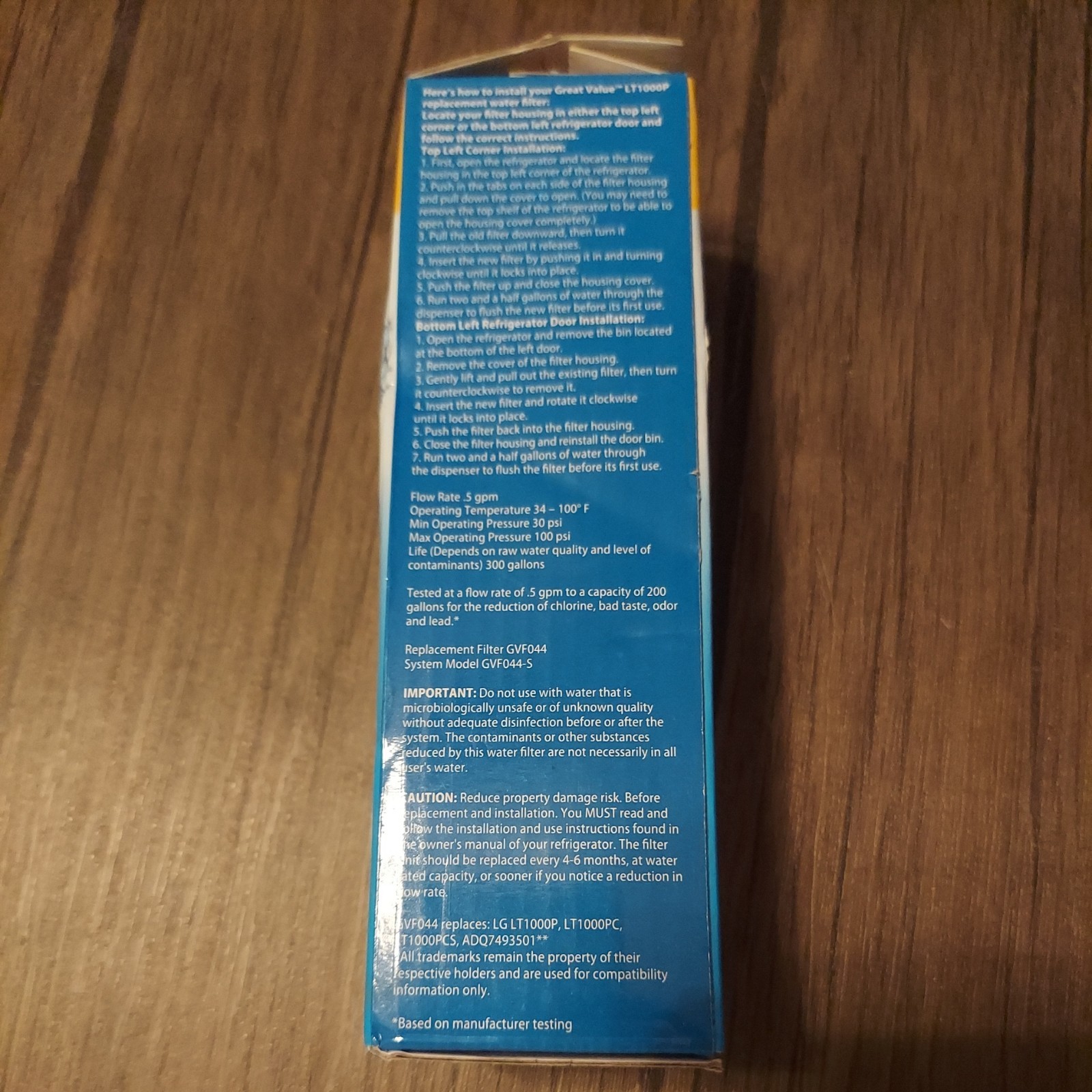 Great Value Refrigerator Filter For LG LT1000P 6 Months White SEALED