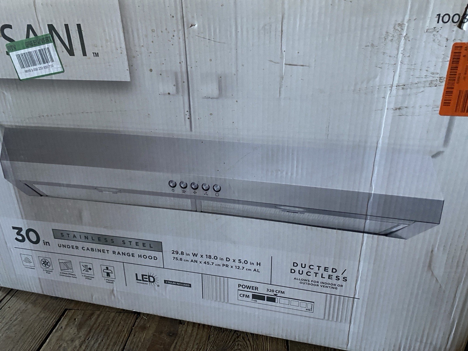Vissani 30 in. 320 CFM Convertible Under Cabinet Range Hood in Stainless Steel