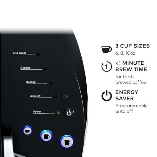 Keurig K-Classic Single Serve K-Cup Pod Coffee Maker, with 3 Brew Sizes, 48oz…