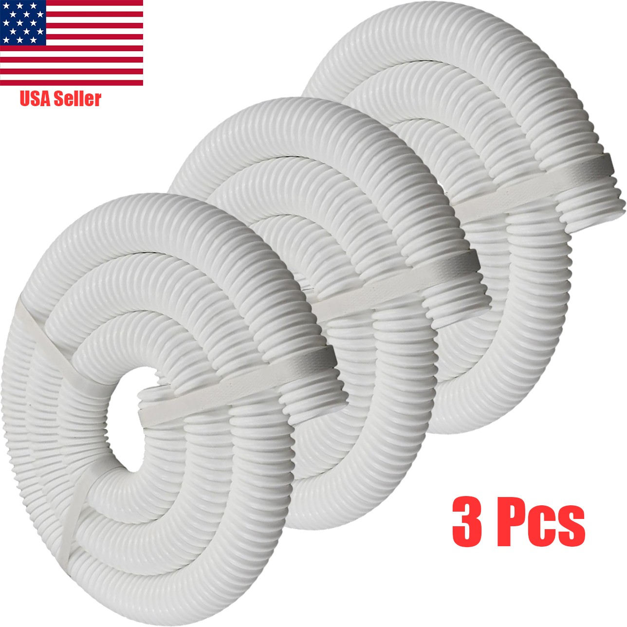 6-Ft Pool Cleaner Cuff-less Feed Hose 9-100-3102 for Polaris 360 – 3 Pack
