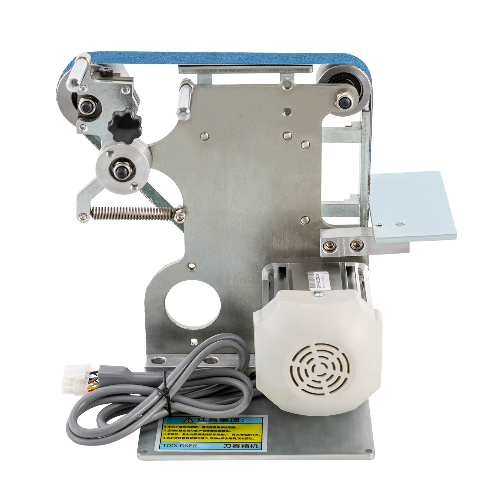 550W/0.8HP Belt Sander 6000rpm Disc Polisher Grinder Work Table w/ Controller