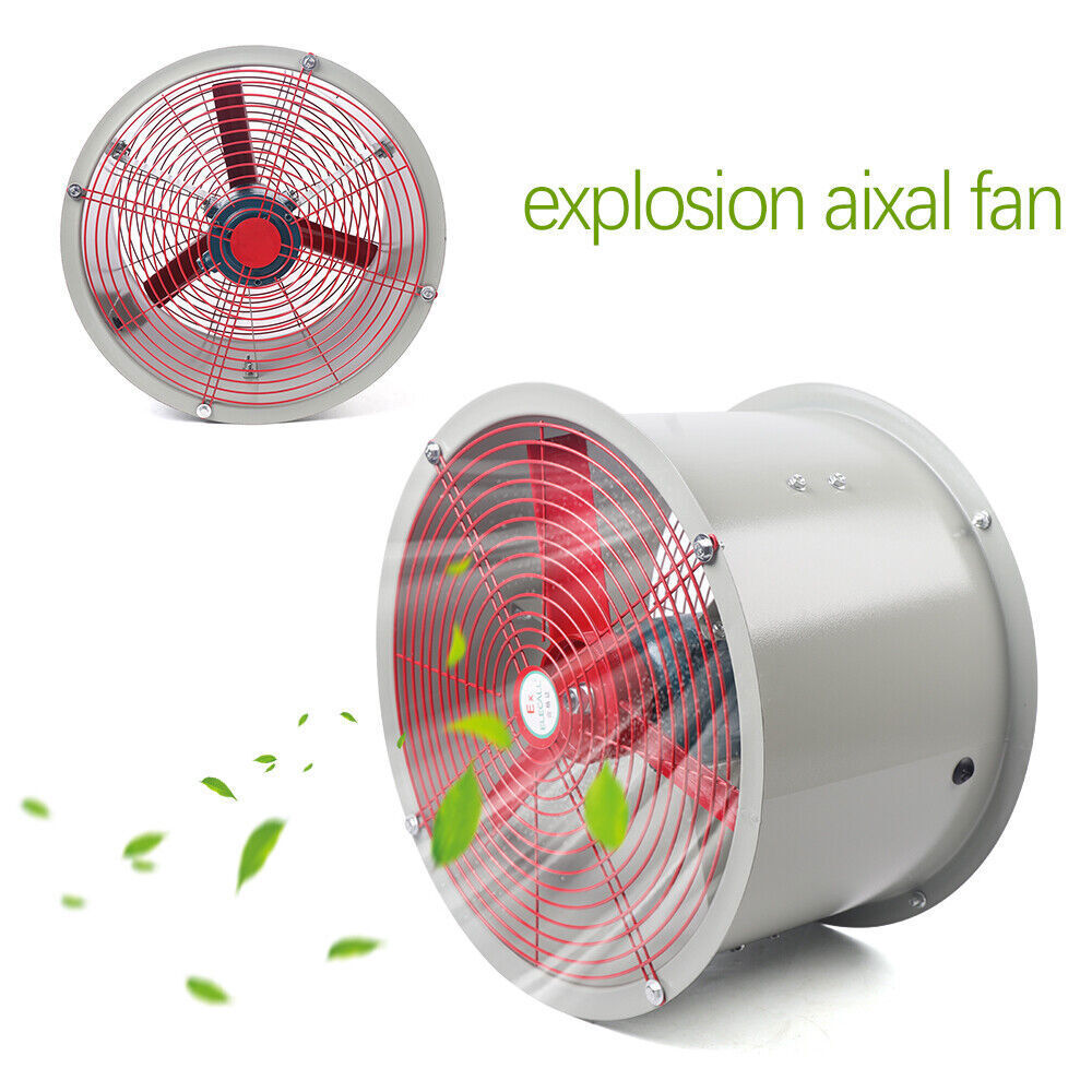 Explosion-proof Axial Exhaust Fan 16″Spray Booth Paint Fumes Exhaust Fan 1450rpm