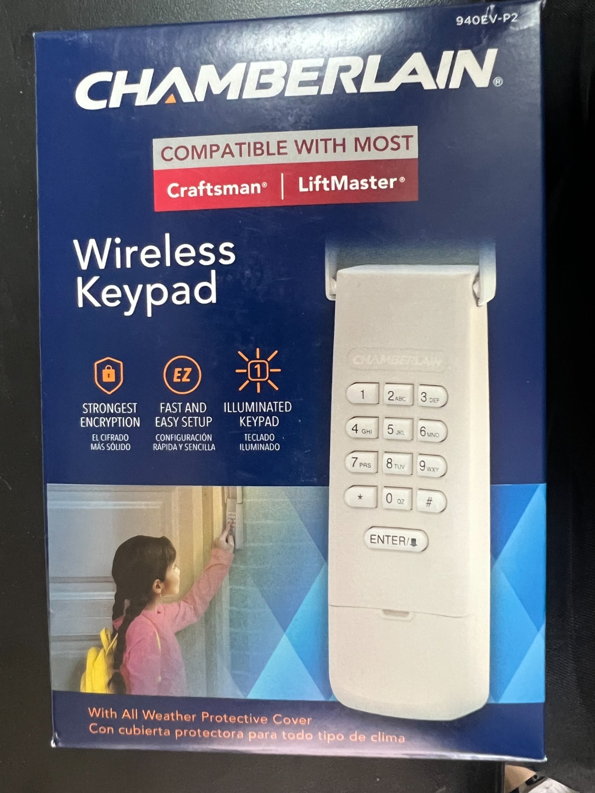 Chamberlain G940EV-P2 Garage Keyless Door Entry Keypad 3426/New