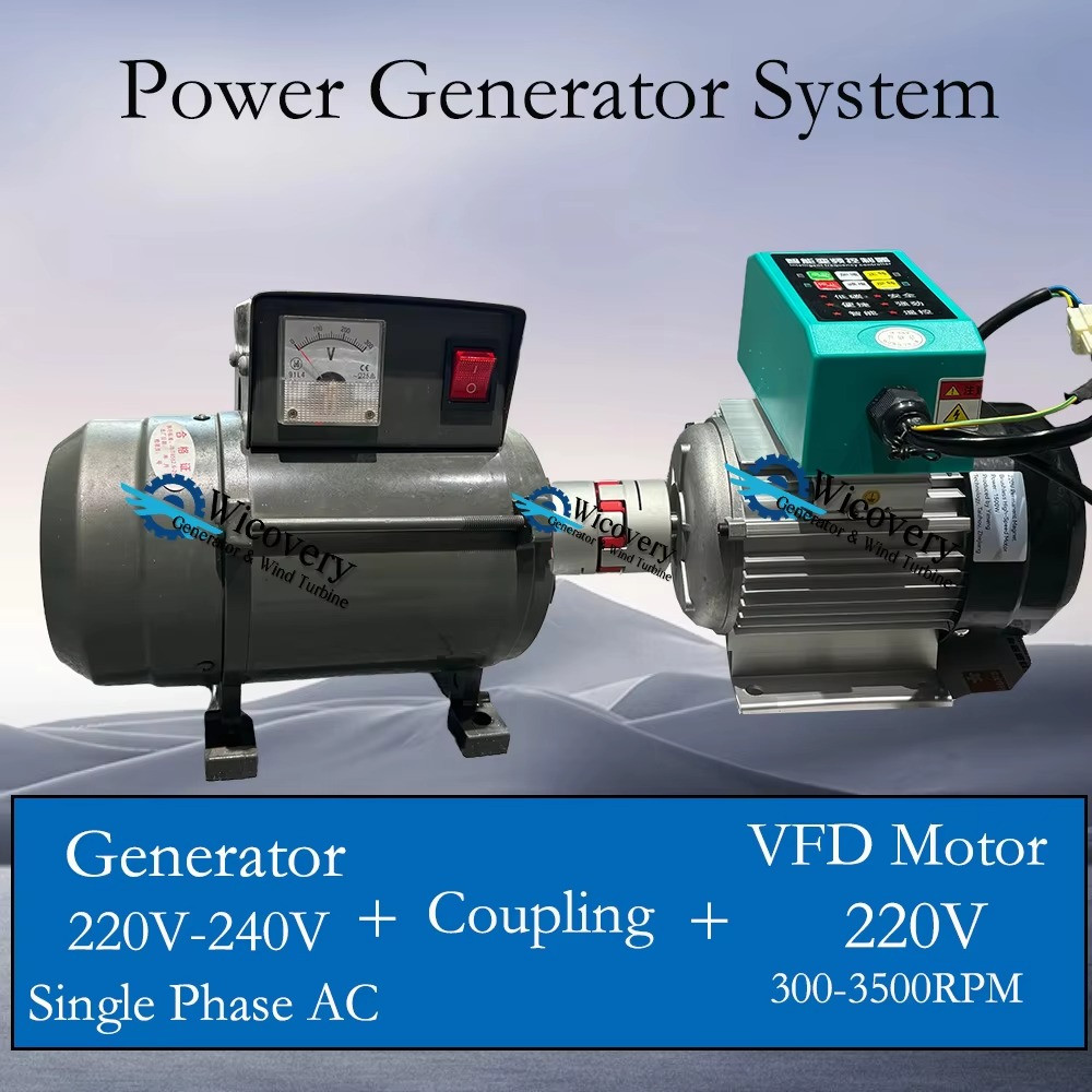 Generator Permanent Magnet High RPM VFD Motor 10KW 20KW 220V 240V singel phase