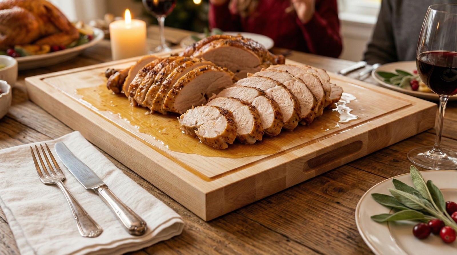 18 in. x 24 in. Maple Wood Cutting Board, Reversible with Juice Groove