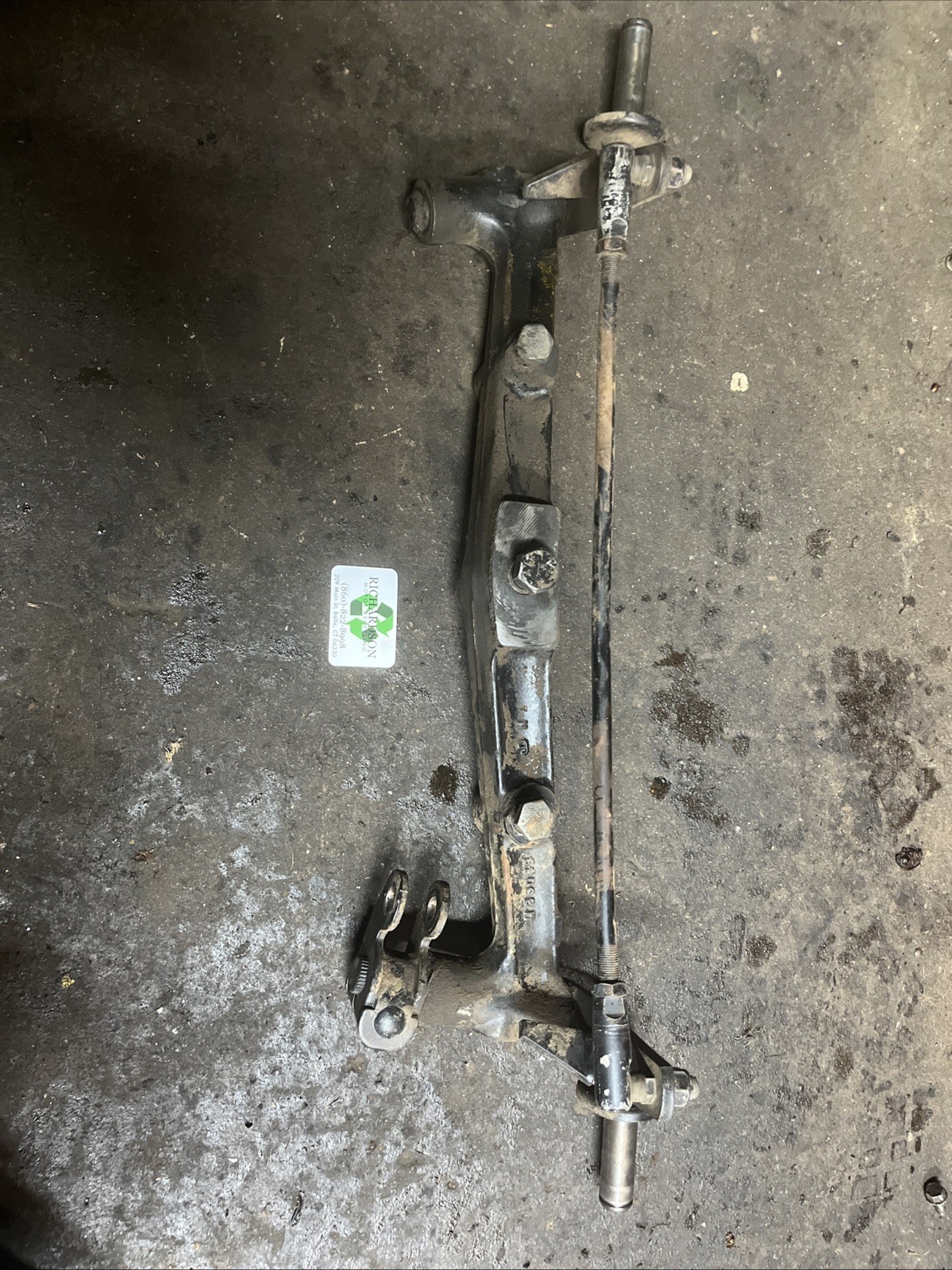 John Deere 300 312 314 316 317 Complete Front Axle With Spindles
