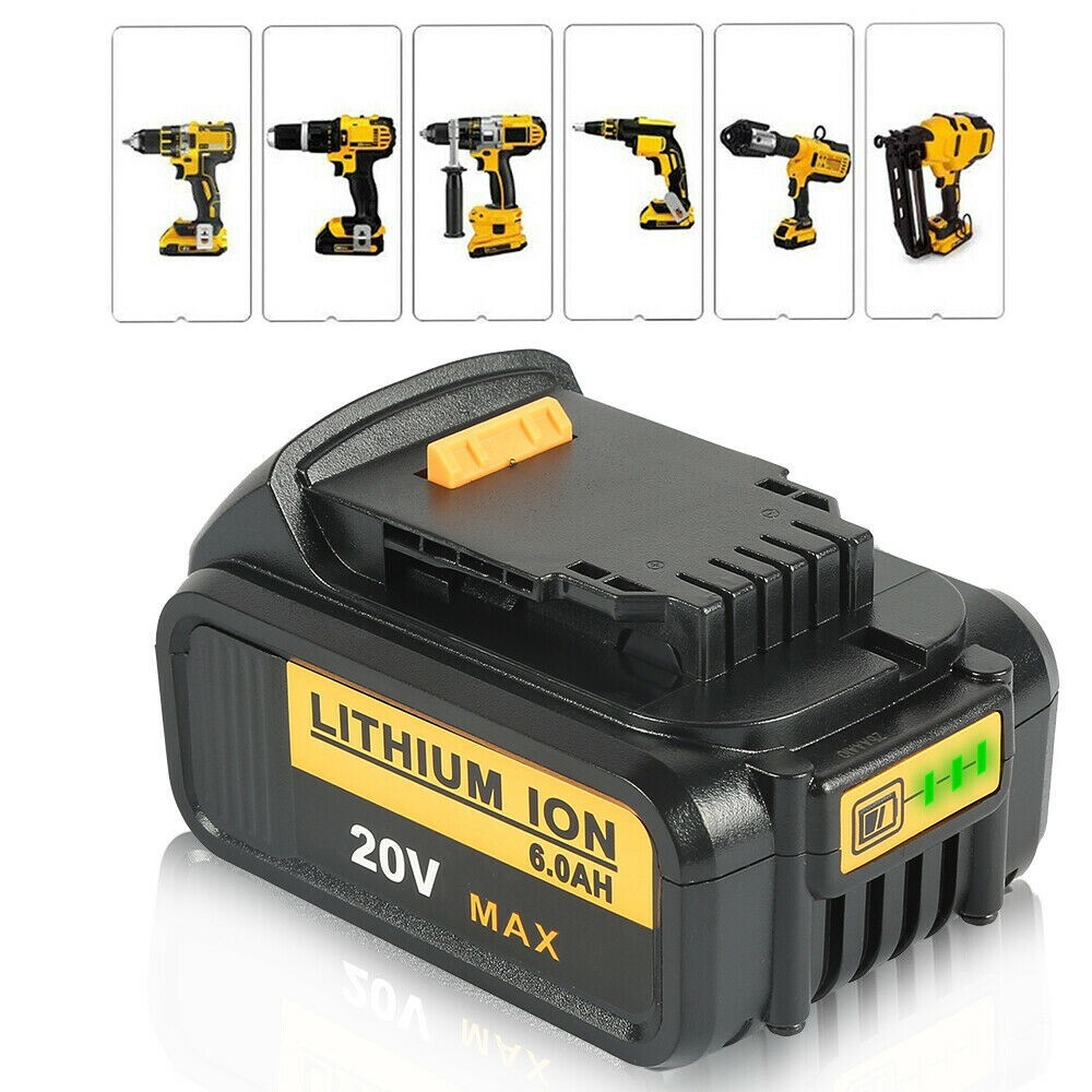 2X Replacement For DeWalt DCB206-2 20 Volt 6Amp Battery DCB105 Charger DCB206-2