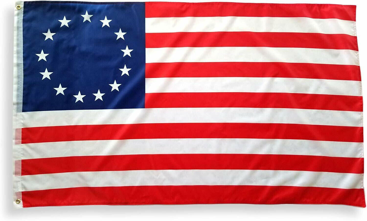 Betsy Ross US Flag 3×5 ft 13 Stars 1776 Colonial Historical American USA Banner
