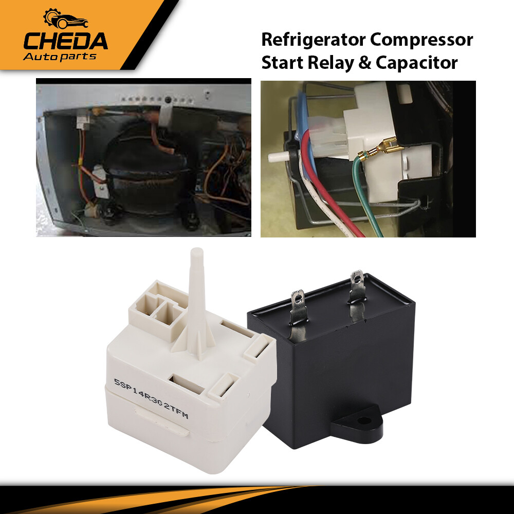 10Pcs Fit For Whirlpool Refrigerator Compressor Start Relay& Capacitor W10613606