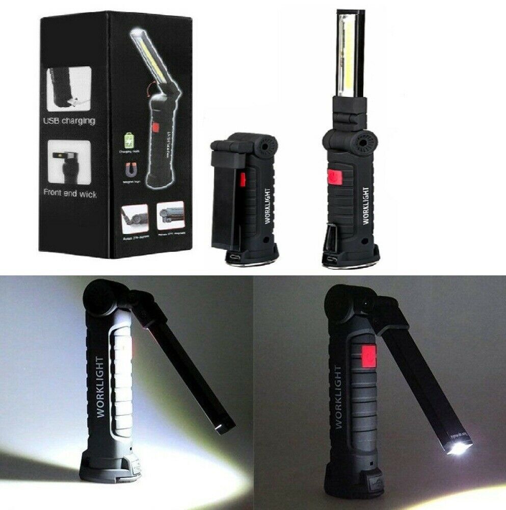 Super Bright 1200000lm Rechargeable LED Work Light Folding Torch Lamp Flashlight