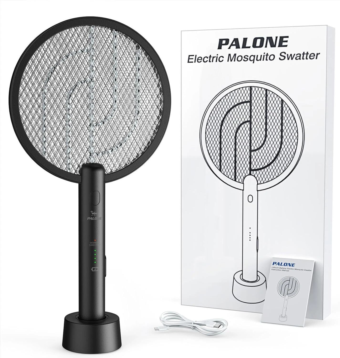 2Pack Electric Bug Zapper Fly Swatter Zap Mosquito Killer Pest Insect Racket USA