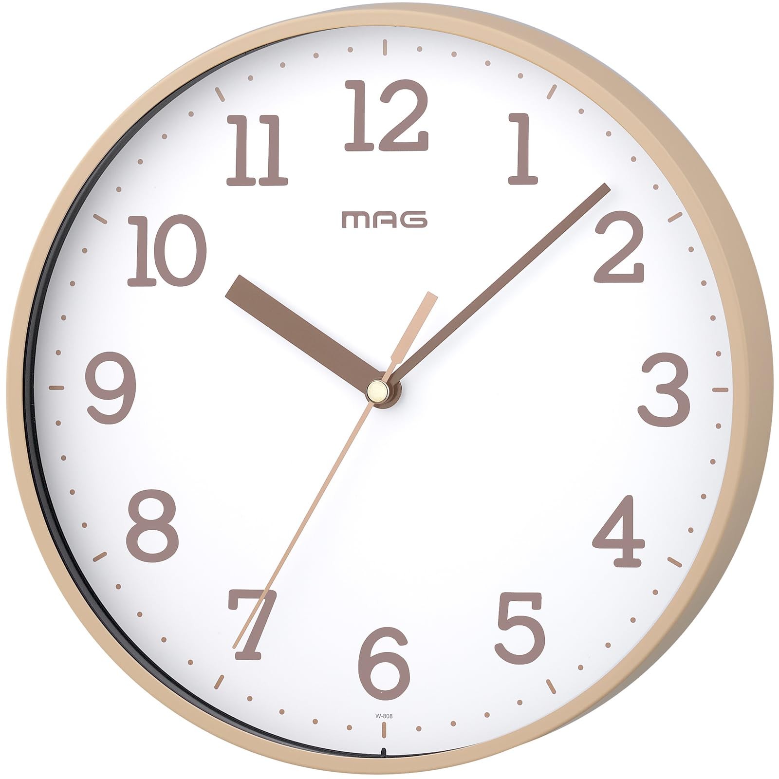 MAG Wall Clock, Analog, Cute, Stylish, Simple, Interior, Small, Quiet, Continuou