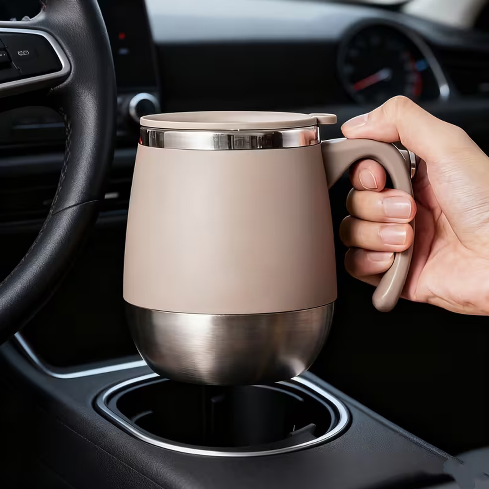 14oz Insulated Coffee Mug Bulk with Handle, Stainless Steel Travel Coffee Mug