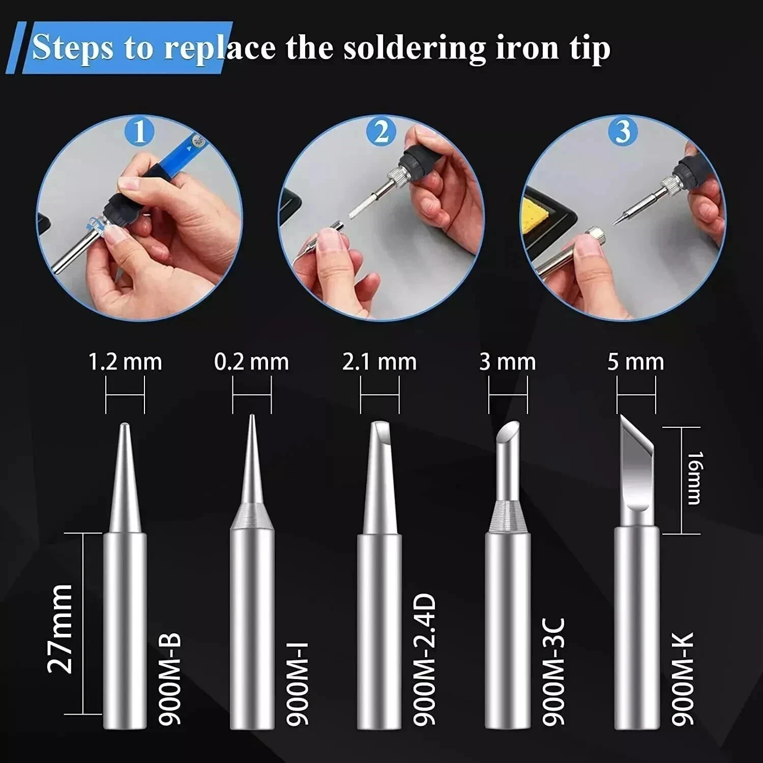 90W Digital Electric Soldering Iron Kit Tempe Adjustable Welding Tool Solder Gun