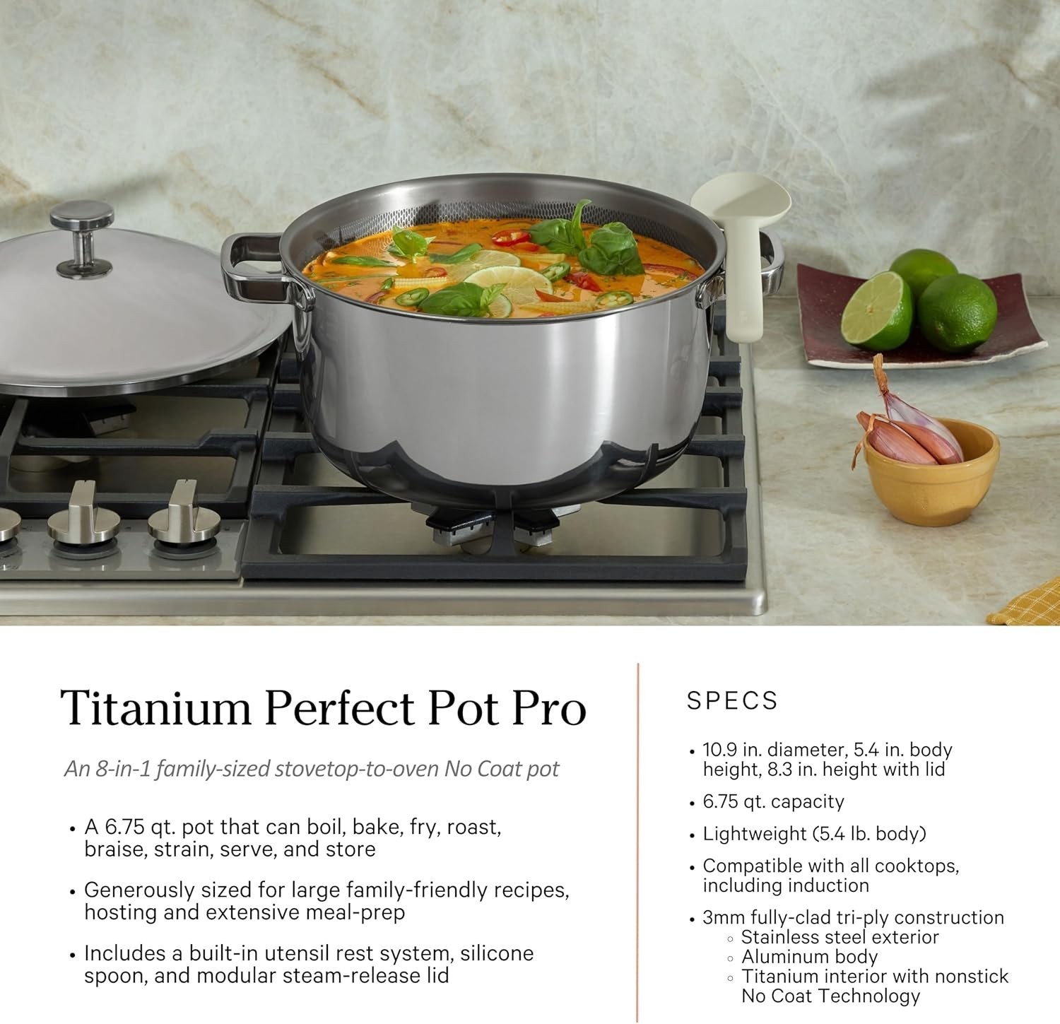 Our Place Titanium Pro Cookware Set (10-Piece) – Chrome – READ