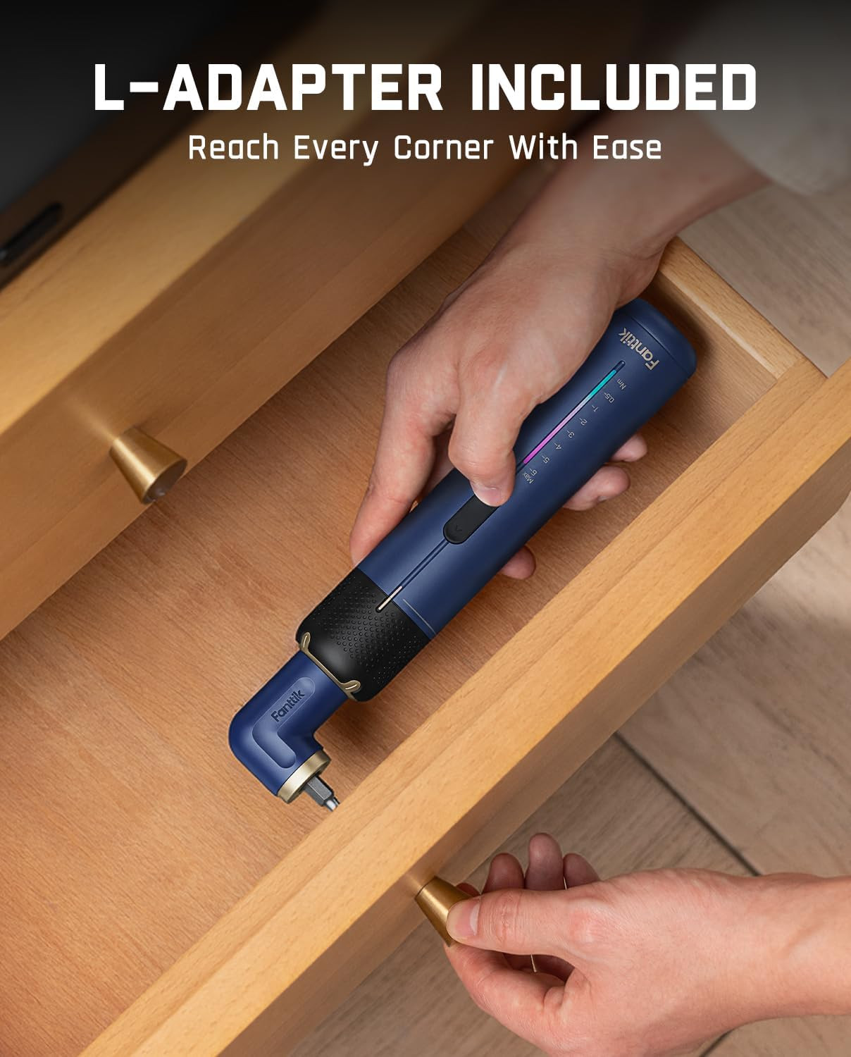 S2 Pro Electric Screwdriver, Cordless Screwdriver Set(Navy Blue) | 7 Torque Sett