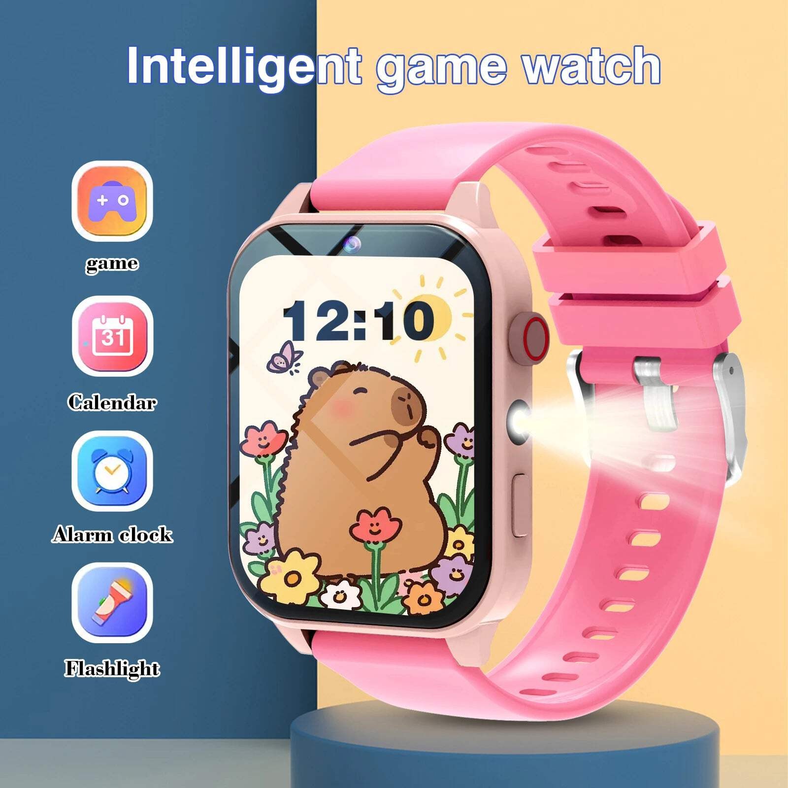 1.83-Inch Kids’ Smart Watch with Camera, Growth-Recording Photo Album, 18 Built-