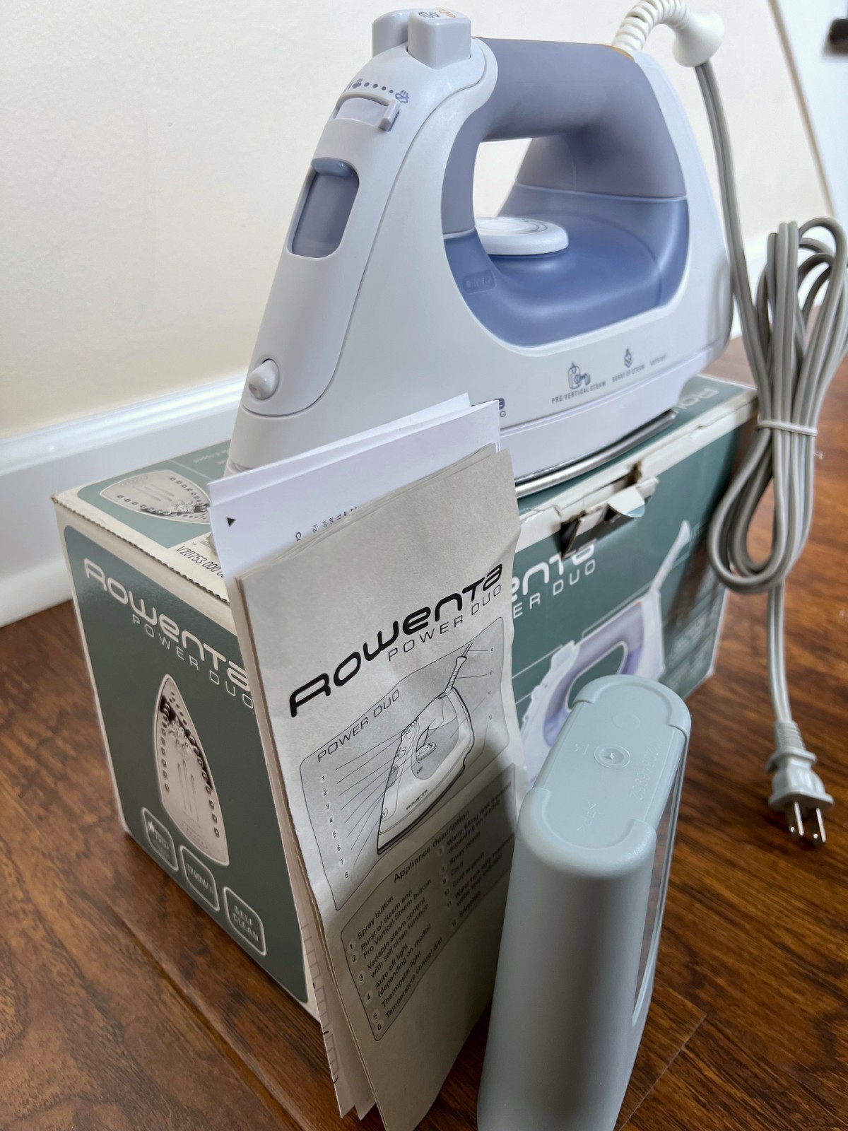 *NEW in Box* ROWENTA Power Duo Iron DX6700 Pro Vertical Steam Self Clean *1700W*