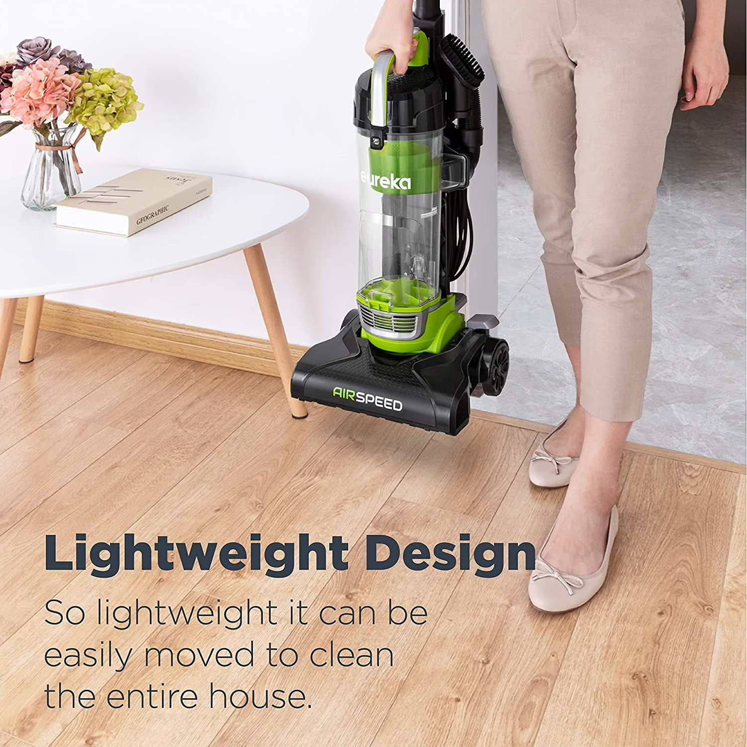 Eureka Airspeed Bagless Upright Vacuum Cleaner Compact and Lightweight, NEU100