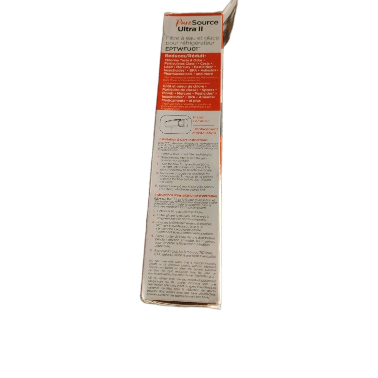Frigidaire Pure Source Ultra II Water & Ice Refrigerator Filter EPTWFU01