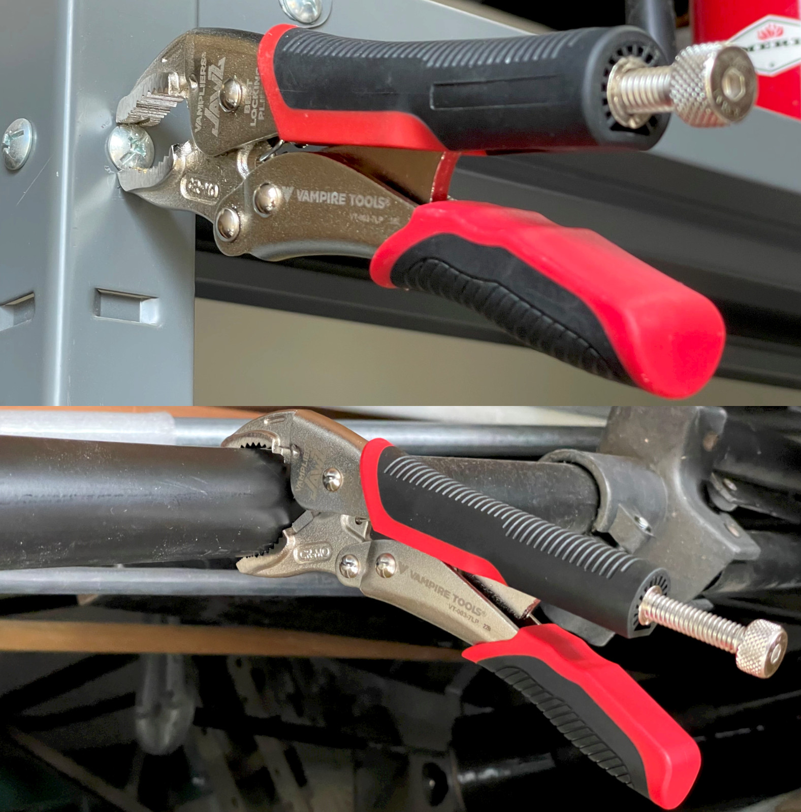 VT-003-7LP – VamPLIERS JAWZ 7.5″ Screw Extractor Locking Pliers – Serrated Jaws
