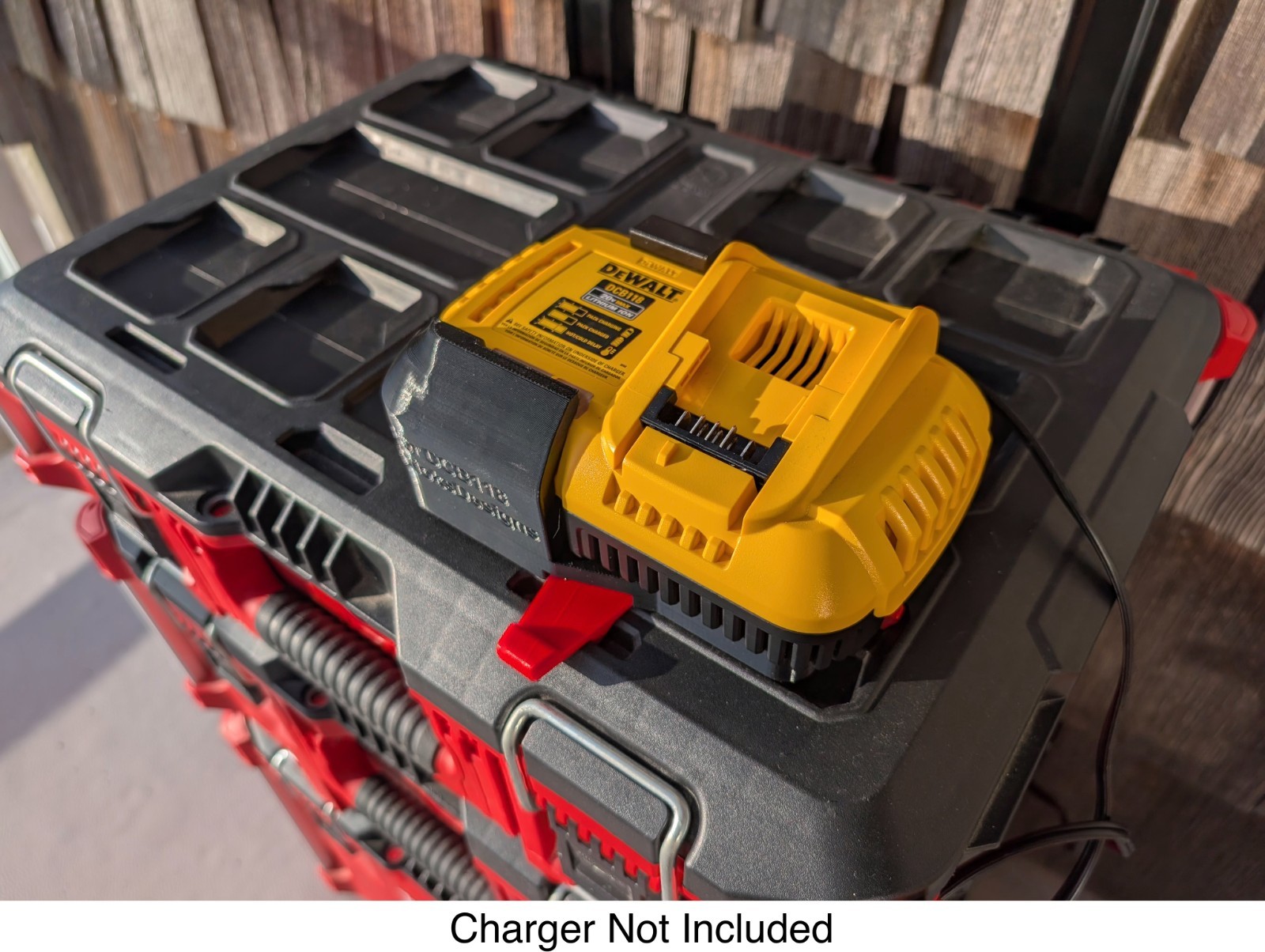 Milwaukee Packout Mount for DeWalt DCB118 Charger *CHARGER NOT INCLUDED*