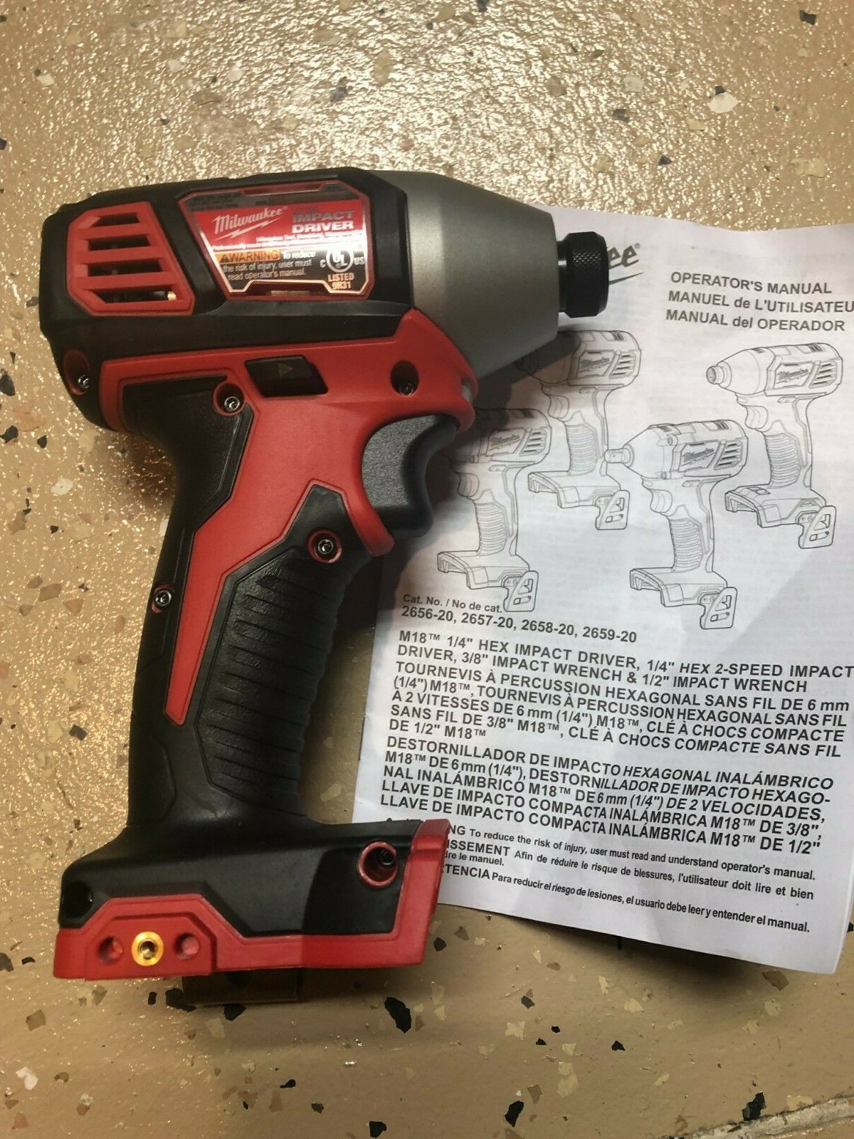 NEW Milwaukee 2656-20 1/4″ M18 Cordless Battery Hex Impact Driver 18 Volt 18V