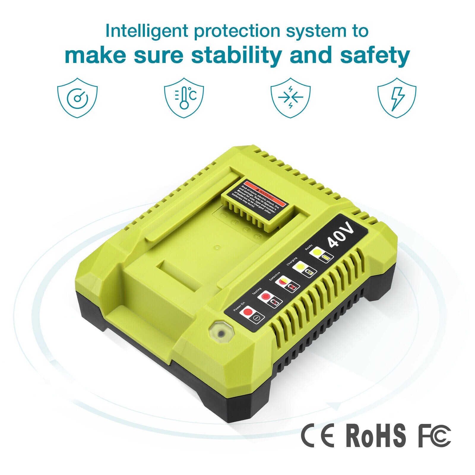 For Ryobi 40-Volt 7.5Ah High Capacity Lithium-Ion Battery OP40753 /Rapid Charger