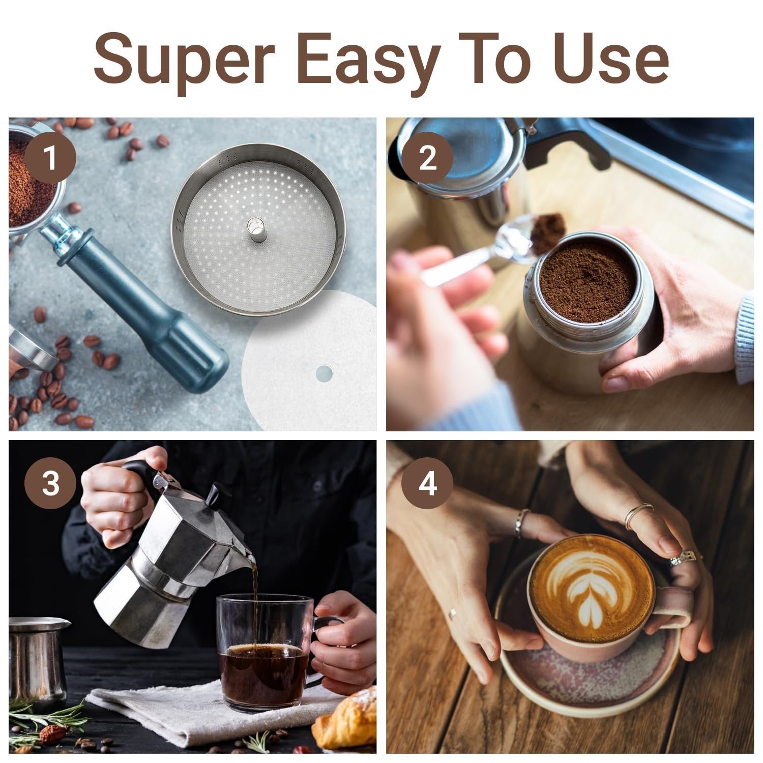 3.5″ Percolator Coffee Filters – Flat Disc Round Coffee Filters – 400 Count