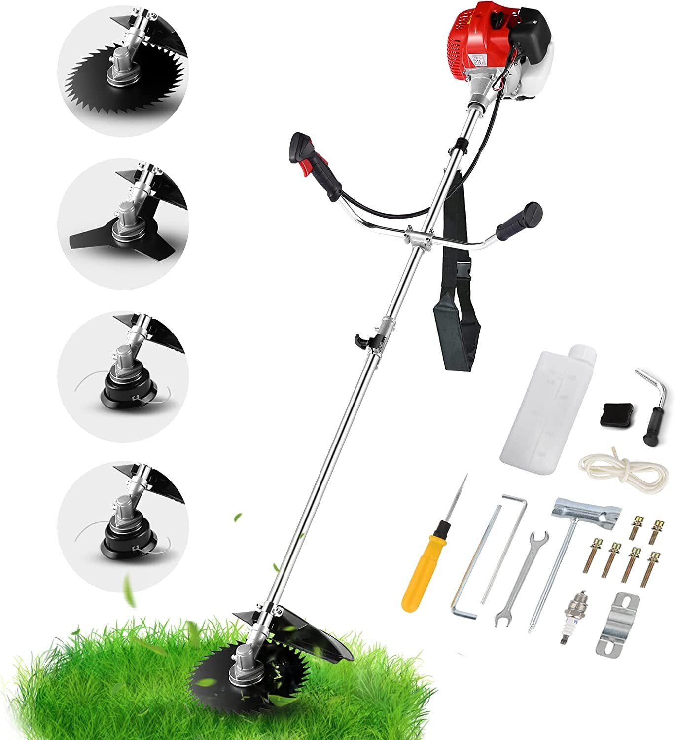 58CC Gas String Trimmer 2-Cycle Brush Cutter Straight Shaft Weed Grass Eater✅