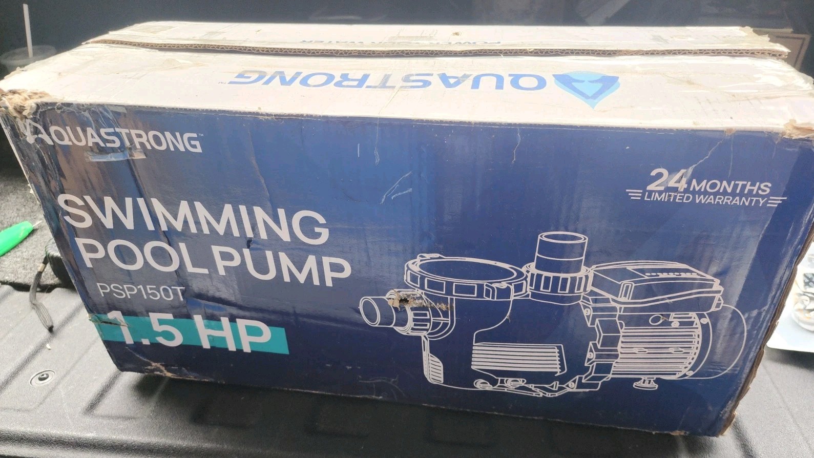 Aquastrong In Above Ground Pool Pump High Flow 1.5 HP 115V 8089GPH Single Speed