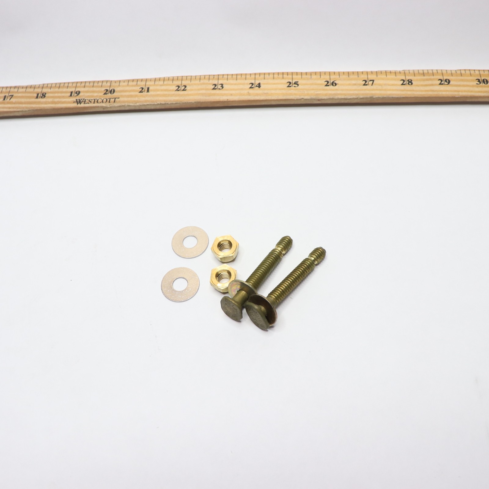 (Pair) Hercules Johni-Bolts Toilet Bolts Brass 5/16″ x 2-1/4″ 90124