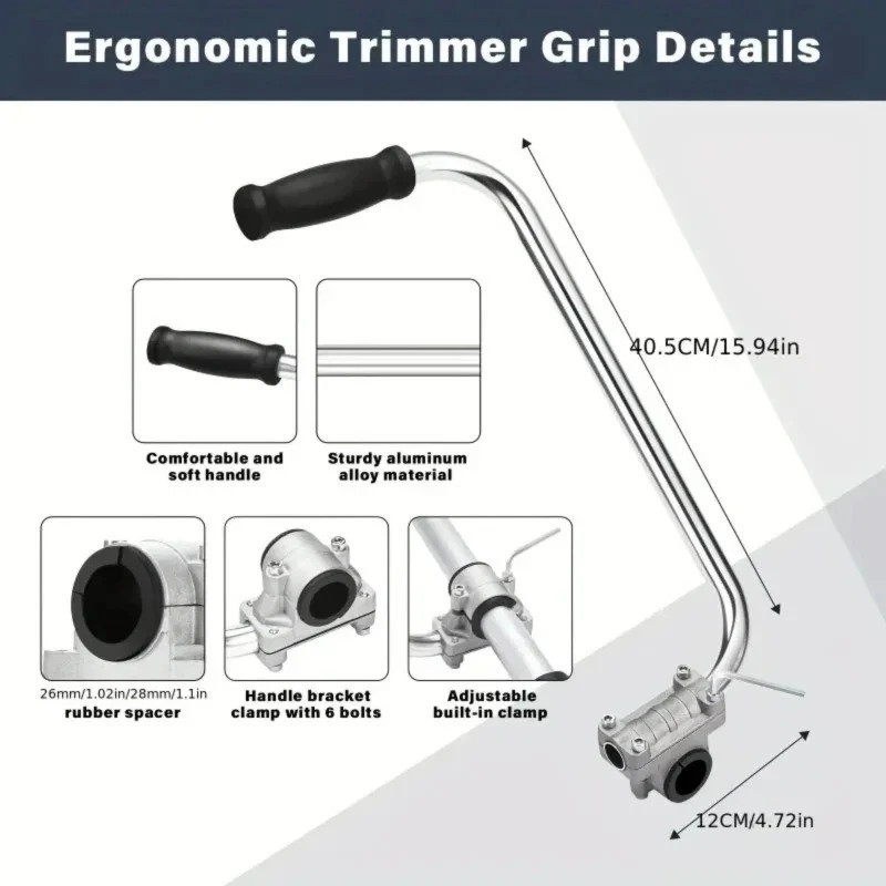 Ergonomic Trimmer Grip String Trimmers Handle Weed Eater Handle Extension Tools