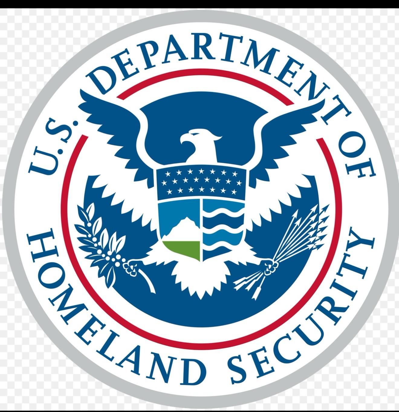 STICKER (BUY 2, GET 1 FREE) Homeland Security DHS ICE vinyl glossy Trump USA