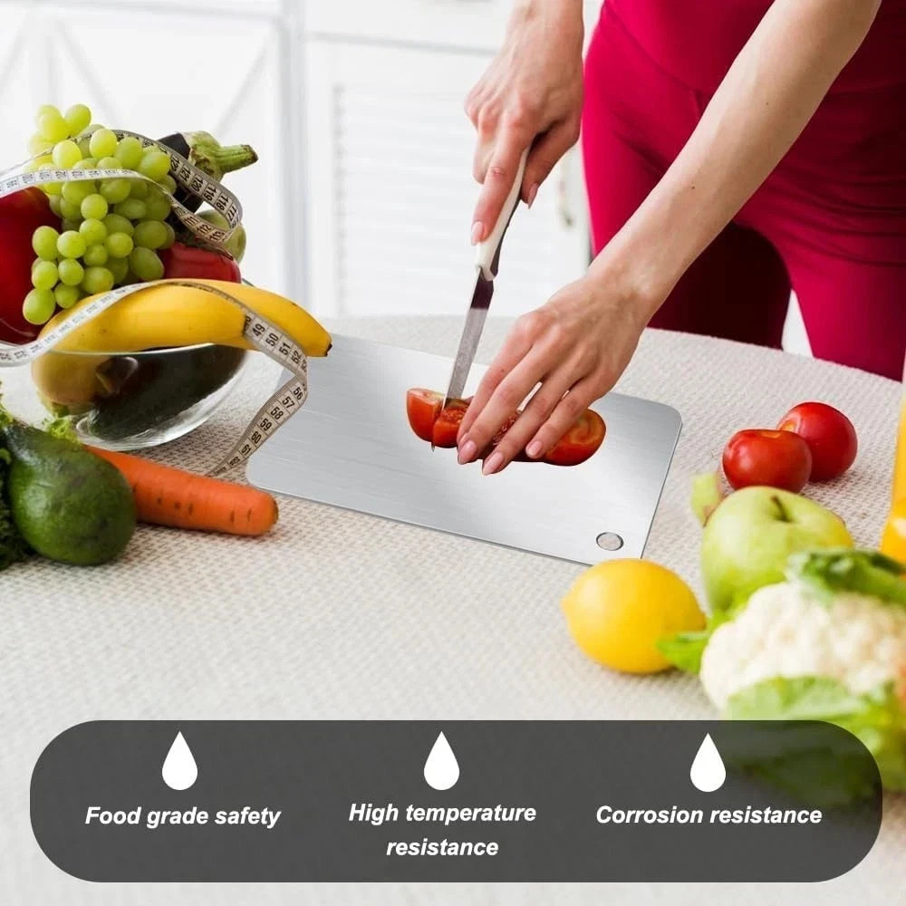 Titanium Cutting Board 100% Pure Titanium Cutting Boards for Kitchen 3 Sets