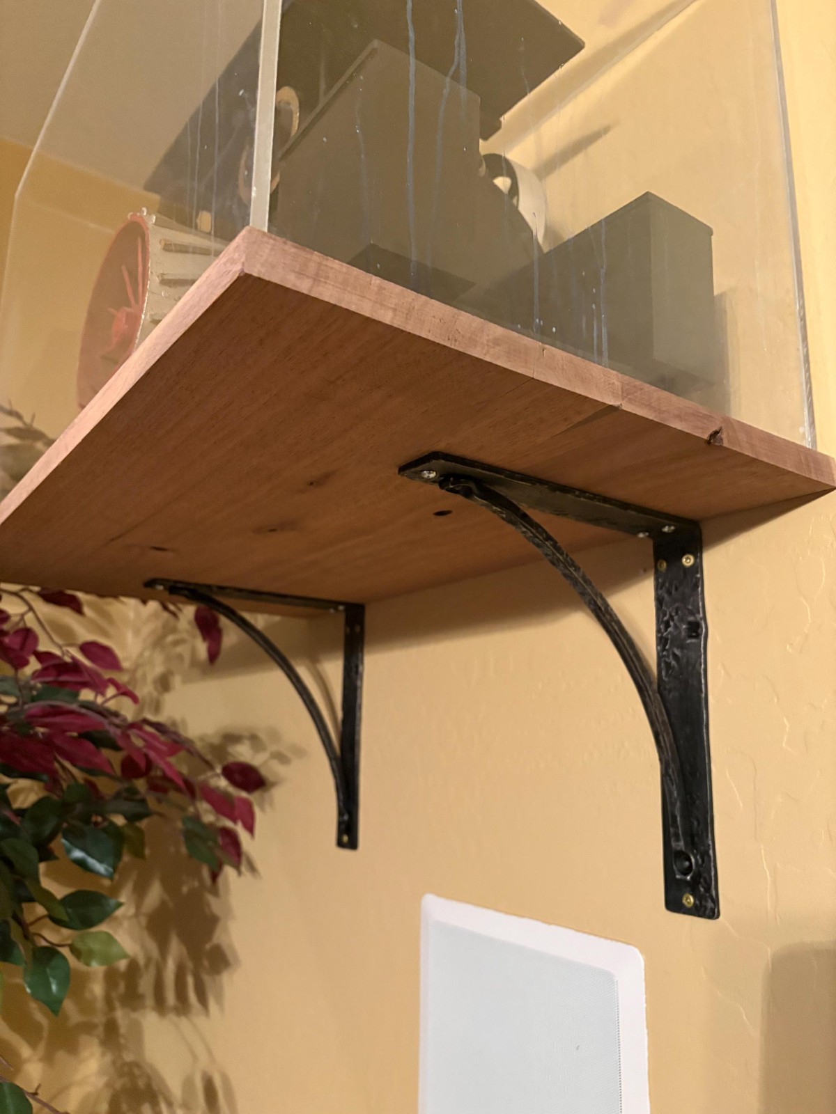 5″x7″ Metal Shelf Brackets: Hand Forged Iron Black Rustic Metal Kitchen Corbel