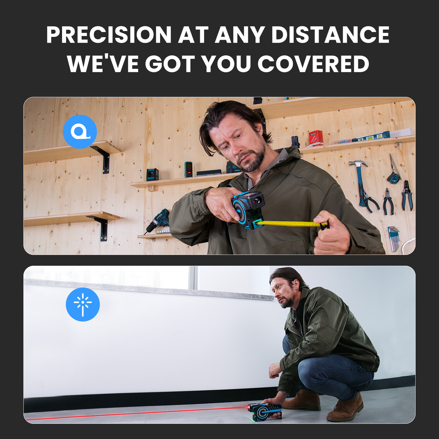 Digital Tape Measure -3 In 1 Professional Accurate Measuring Tool With Bluetooth