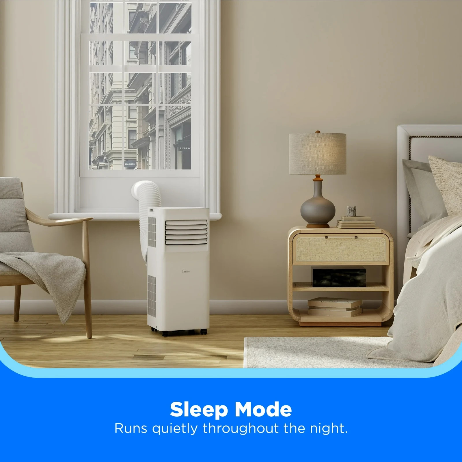 Midea Portable Air Conditioner 5,000 BTU 115V w/ Comfort Remote MAP05R1AWWT -NEW