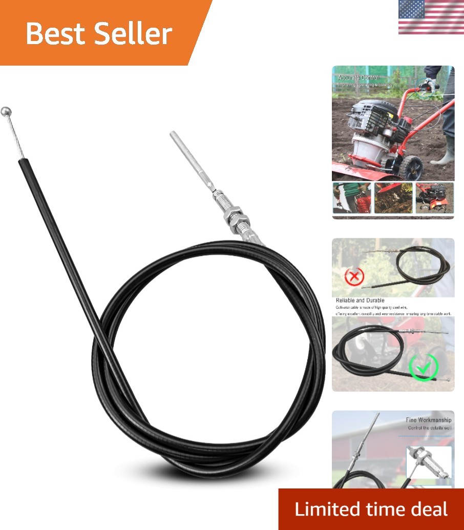 Alloy Steel 39” Tiller Cable Fits Earthquake Tillers – Easy Installation