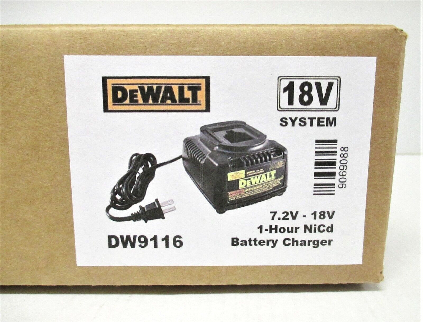 Genuine DEWALT DW9116 7.2V – 18V Volt 1-Hr CHARGER w/Tune-Up Mode **NEW In BOX**