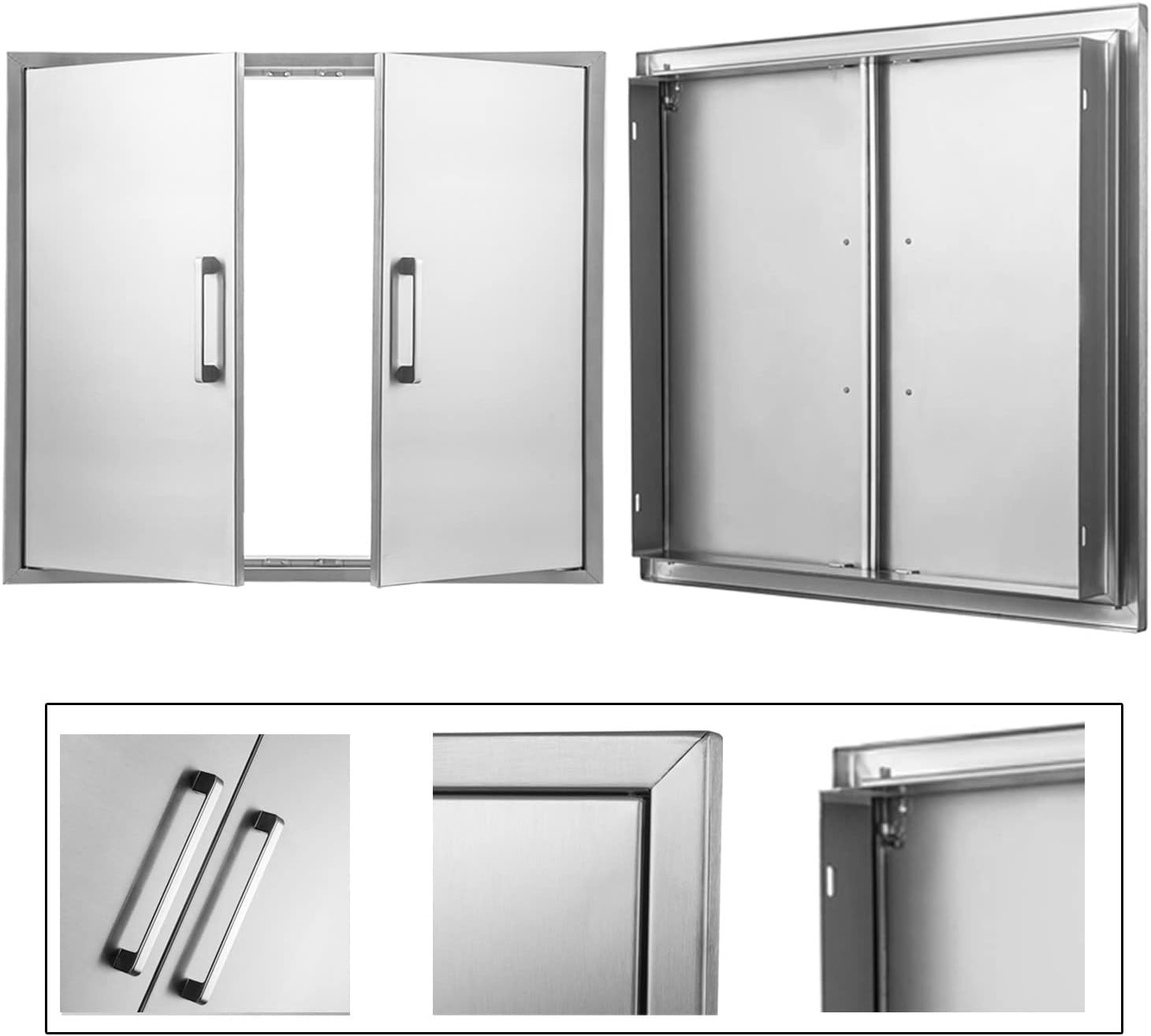 NEW BBQ Access Door 33 Sizes Outdoor Kitchen Drawer BBQ Island Stainless Steel