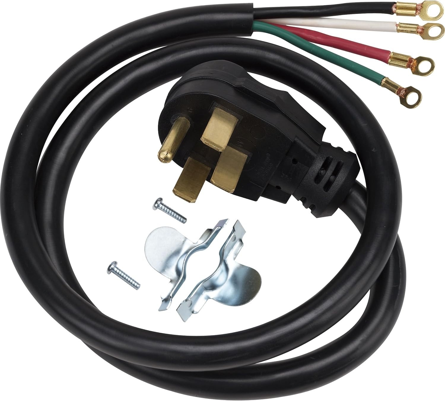 GE Universal 4 Wire Range Power Cord Cable 40-Amp, 125/250v, 4-feet, WX9X35