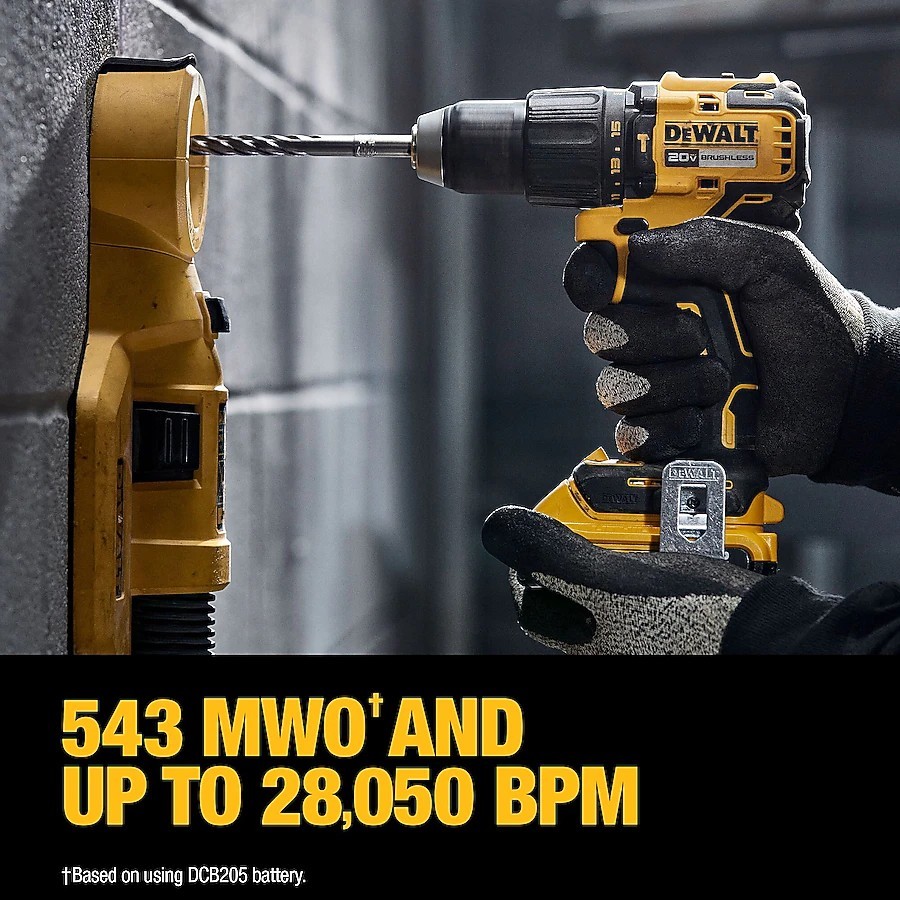 DeWalt DCK203P2 20V MAX XR Hammer Drill Impact Driver Kit w/ 2x 5Ah Batteries