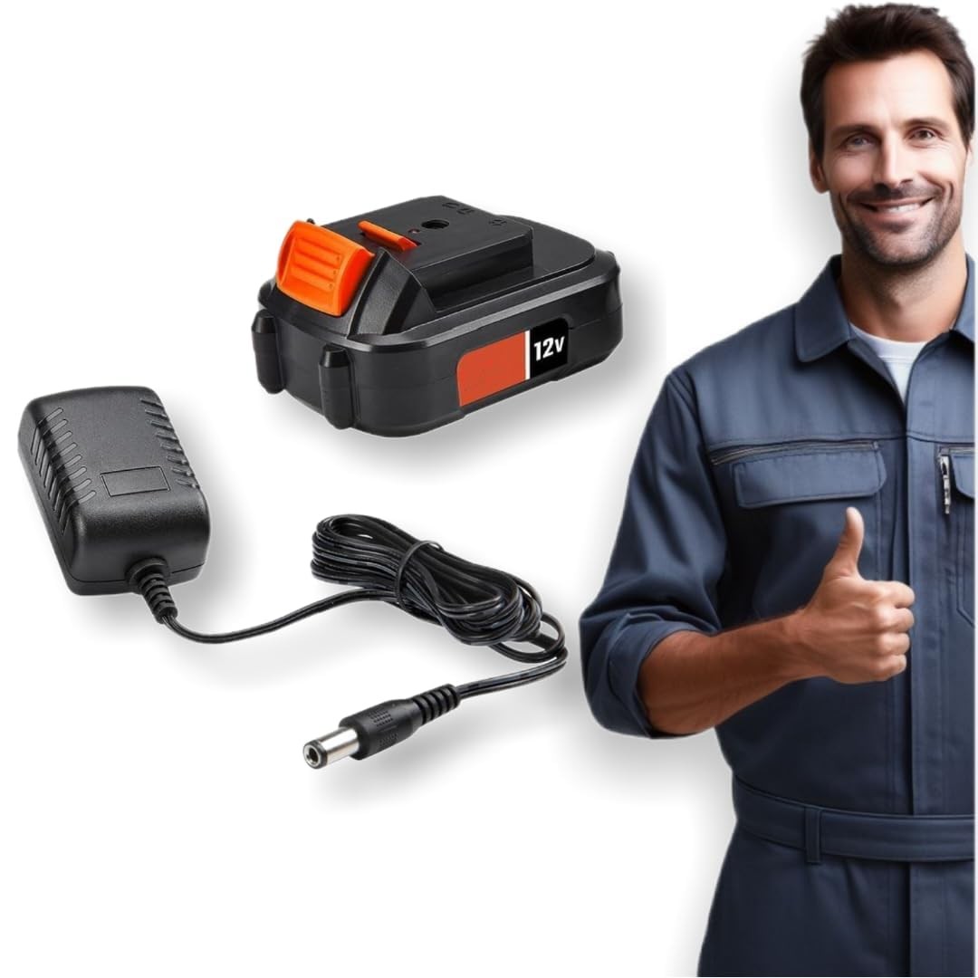 Fits Warrior 12V 1.3AH Lithium Battery & Charger, Power/Charge Warrior 12V Tools