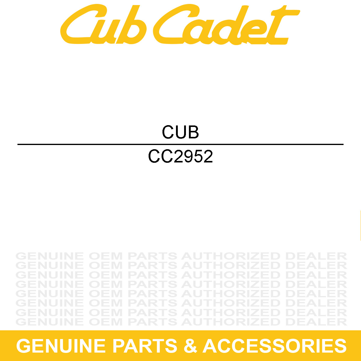 CUB CADET 2952 Nut 1/4 20 Nyloc BB230